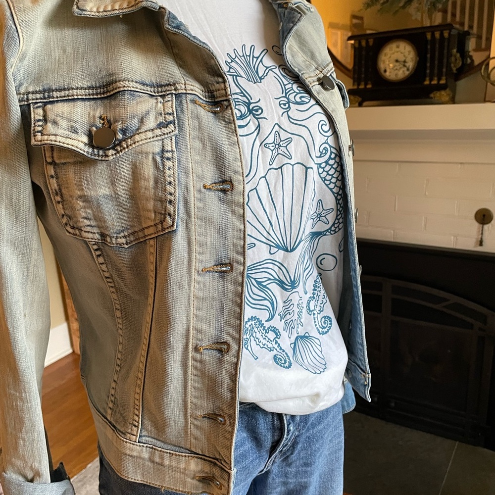 Kut From the Kloth Bleached Denim Jacket